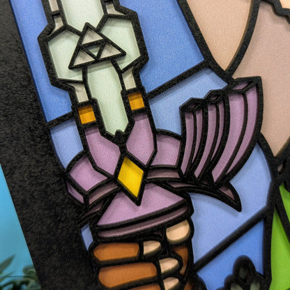 Link Stained Glass Inspired Art