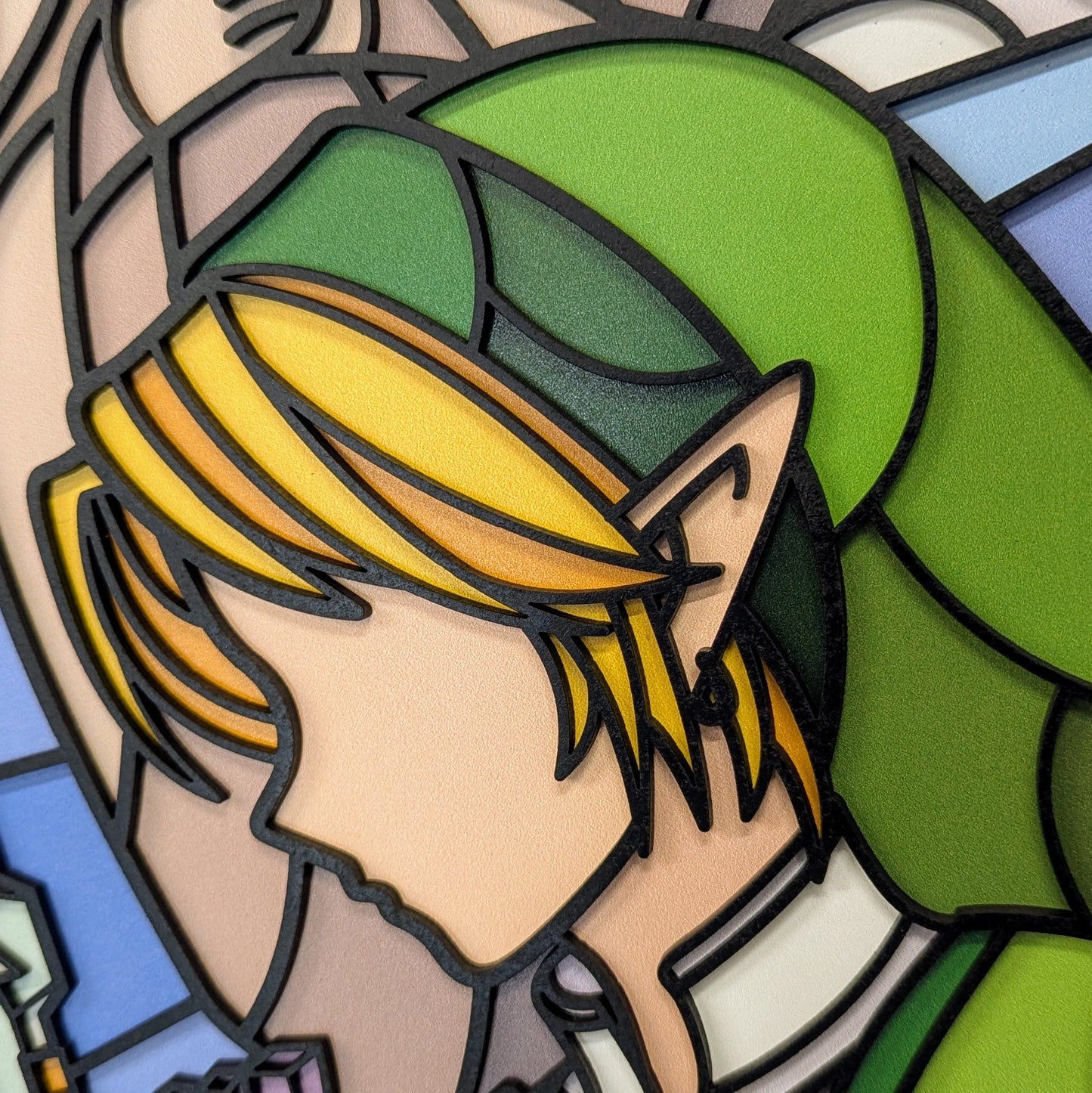 Link Stained Glass Inspired Art